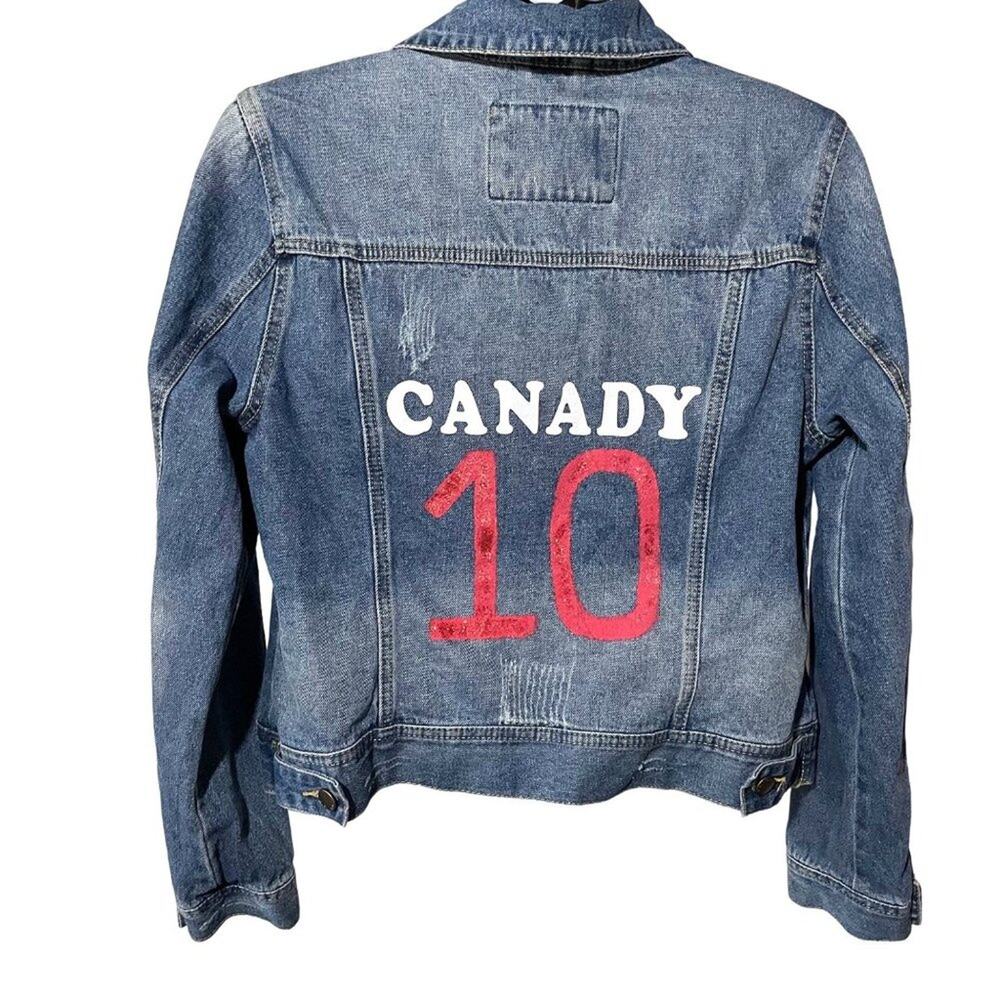 Ashley Vintage Charm · Small · Cotton · Distressed Denim Jacket · New